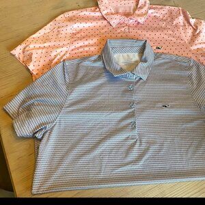 2 Vineyard Vines Women's Polos Size L